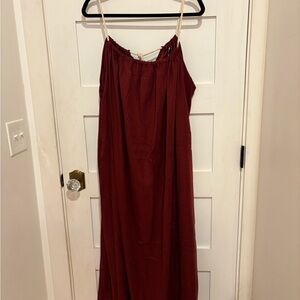 NWT Jaded Gypsy Tie Me Maxi Dress 100% Cotton